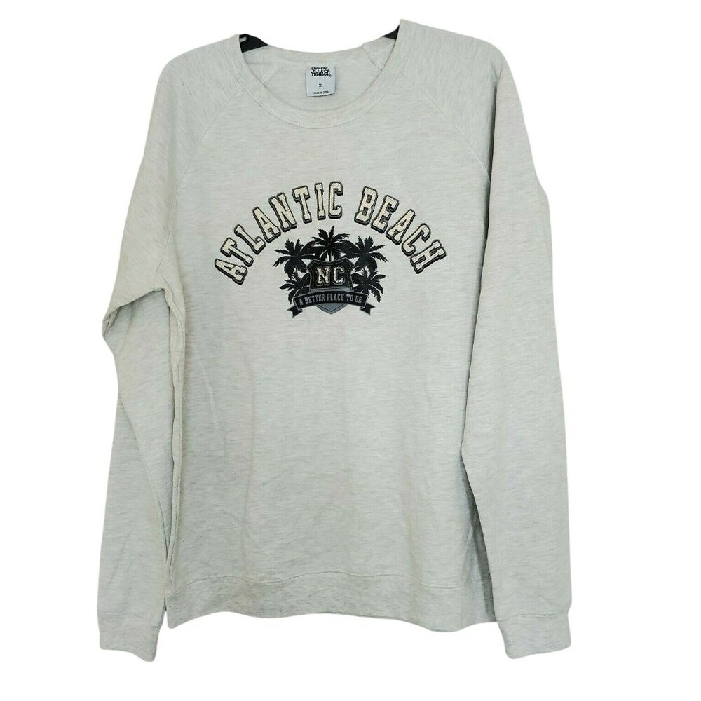 Beach Addict XL Oatmeal Sweatshirt – Atlantic Beach N.C. "A Better Place To Be"